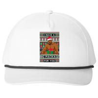 Funny I Have A Big Package For You Ugly Christmas Sweater Snapback Five-Panel Rope Hat