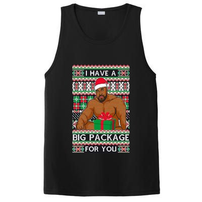 Funny I Have A Big Package For You Ugly Christmas Sweater PosiCharge Competitor Tank