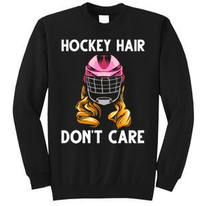 Funny Ice Hockey For Girls Wo Hockey Sport Player Helmet Sweatshirt