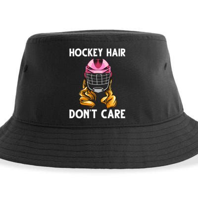 Funny Ice Hockey For Girls Wo Hockey Sport Player Helmet Sustainable Bucket Hat