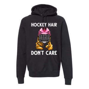 Funny Ice Hockey For Girls Wo Hockey Sport Player Helmet Premium Hoodie