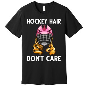 Funny Ice Hockey For Girls Wo Hockey Sport Player Helmet Premium T-Shirt