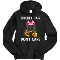 Funny Ice Hockey For Girls Wo Hockey Sport Player Helmet Tie Dye Hoodie