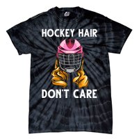 Funny Ice Hockey For Girls Wo Hockey Sport Player Helmet Tie-Dye T-Shirt