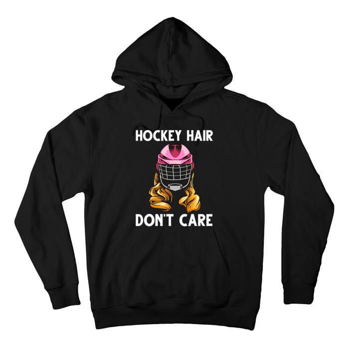 Funny Ice Hockey For Girls Wo Hockey Sport Player Helmet Tall Hoodie