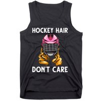 Funny Ice Hockey For Girls Wo Hockey Sport Player Helmet Tank Top