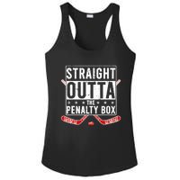 Funny Ice Hockey Straight Outta The Penalty Box Hockey Lover Ladies PosiCharge Competitor Racerback Tank