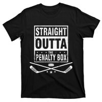 Funny Ice Hockey Straight Outta The Penalty Box Hockey Lover T-Shirt