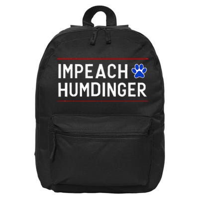 Funny Impeach Humdinger 16 in Basic Backpack