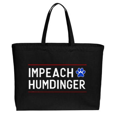 Funny Impeach Humdinger Cotton Canvas Jumbo Tote