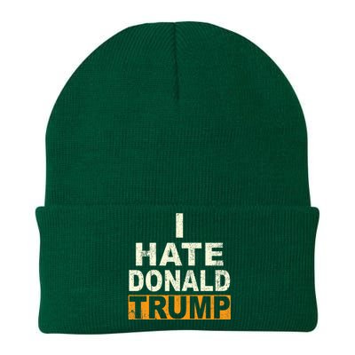 Funny I Hate Donald Trump Knit Cap Winter Beanie