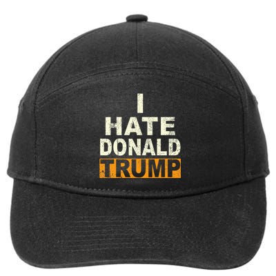 Funny I Hate Donald Trump 7-Panel Snapback Hat