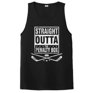 Funny Ice Hockey Straight Outta The Penalty Box Hockey Lover PosiCharge Competitor Tank