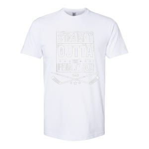 Funny Ice Hockey Straight Outta The Penalty Box Hockey Lover Softstyle CVC T-Shirt