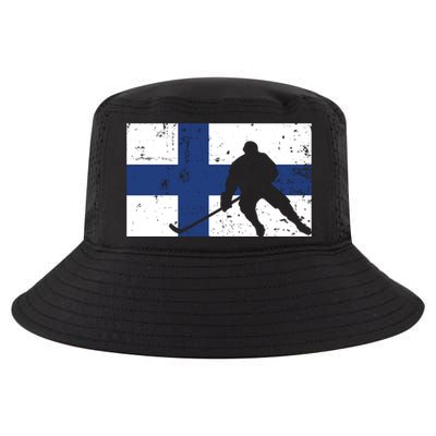 Finland Ice Hockey Finnish Suomi Flag Supporter Team Fan Great Gift Cool Comfort Performance Bucket Hat