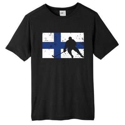 Finland Ice Hockey Finnish Suomi Flag Supporter Team Fan Great Gift Tall Fusion ChromaSoft Performance T-Shirt