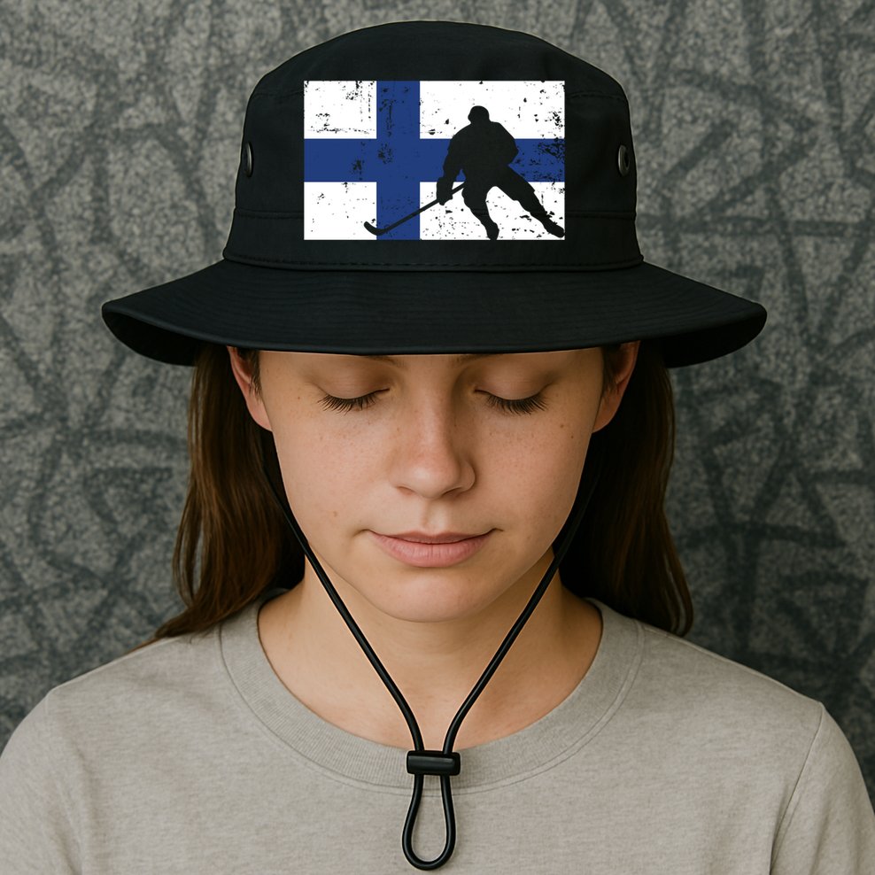 Finland Ice Hockey Finnish Suomi Flag Supporter Team Fan Great Gift Bucket Hat