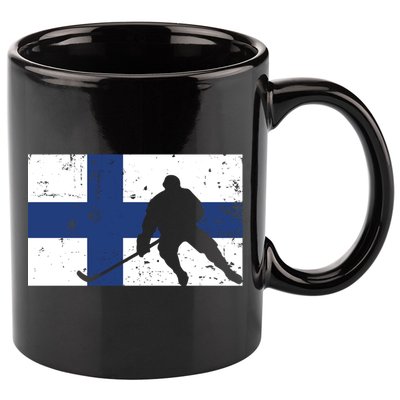Finland Ice Hockey Finnish Suomi Flag Supporter Team Fan Great Gift 11oz C Handle Ceramic Mug