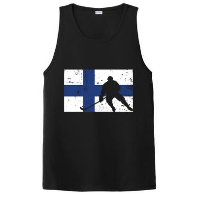 Finland Ice Hockey Finnish Suomi Flag Supporter Team Fan Great Gift PosiCharge Competitor Tank