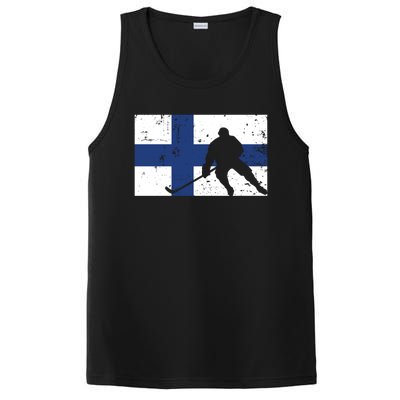 Finland Ice Hockey Finnish Suomi Flag Supporter Team Fan Great Gift PosiCharge Competitor Tank