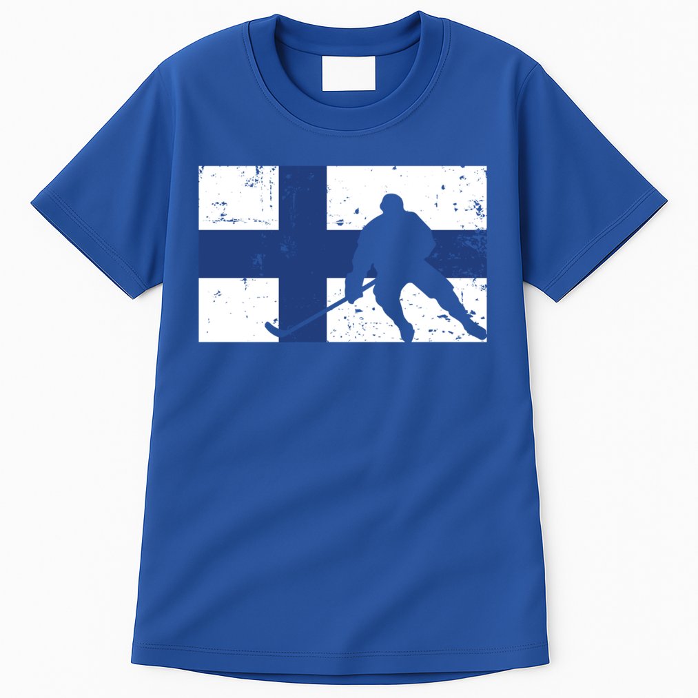 Finland Ice Hockey Finnish Suomi Flag Supporter Team Fan Great Gift Tall T-Shirt