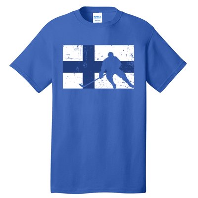 Finland Ice Hockey Finnish Suomi Flag Supporter Team Fan Great Gift Tall T-Shirt