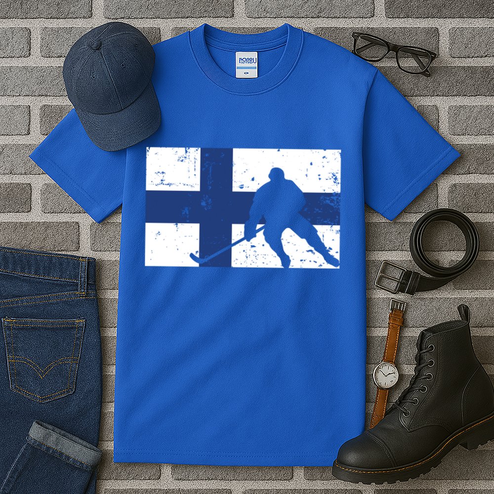 Finland Ice Hockey Finnish Suomi Flag Supporter Team Fan Great Gift Tall T-Shirt