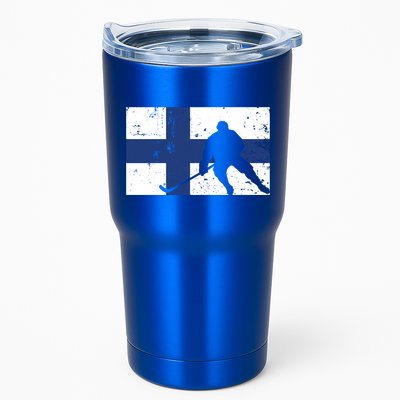 Finland Ice Hockey Finnish Suomi Flag Supporter Team Fan Great Gift Tumbler
