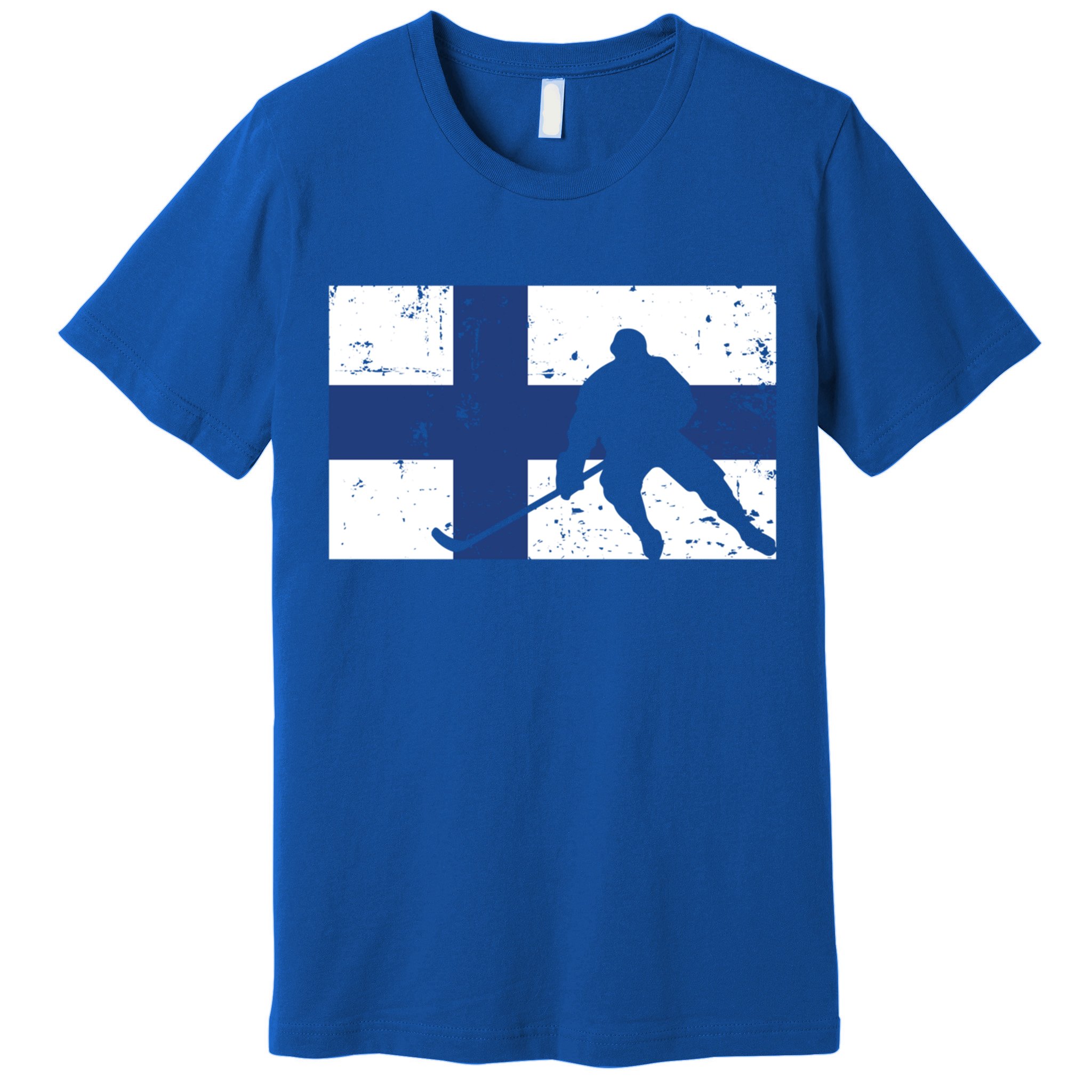 Finland Ice Hockey Finnish Suomi Flag Supporter Team Fan Great Gift Premium T-Shirt