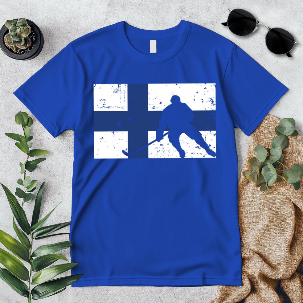 Finland Ice Hockey Finnish Suomi Flag Supporter Team Fan Great Gift Premium T-Shirt