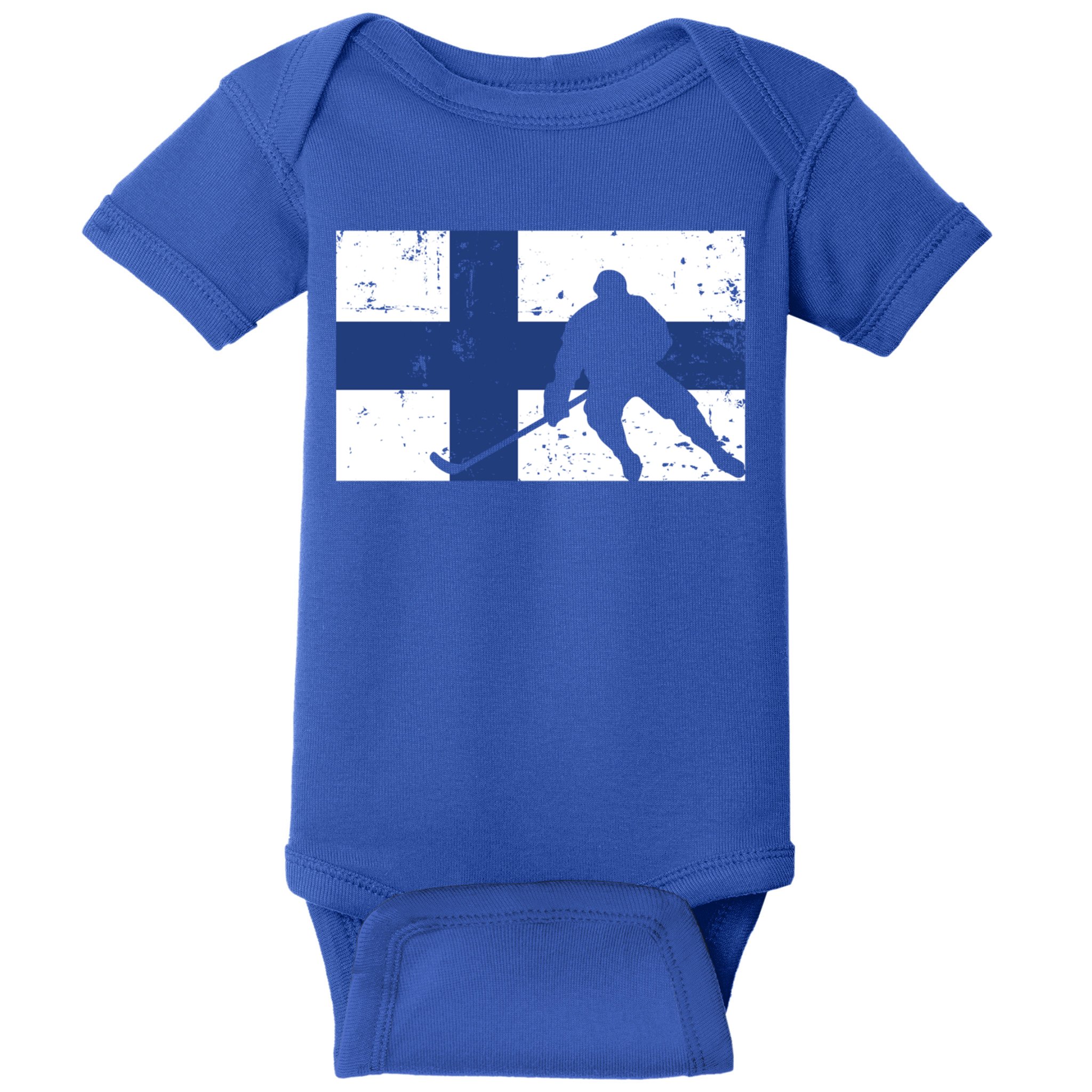Finland Ice Hockey Finnish Suomi Flag Supporter Team Fan Great Gift Baby Bodysuit