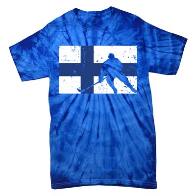 Finland Ice Hockey Finnish Suomi Flag Supporter Team Fan Great Gift Tie-Dye T-Shirt