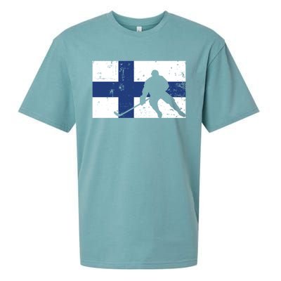 Finland Ice Hockey Finnish Suomi Flag Supporter Team Fan Great Gift Sueded Cloud Jersey T-Shirt