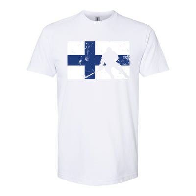 Finland Ice Hockey Finnish Suomi Flag Supporter Team Fan Great Gift Softstyle® CVC T-Shirt