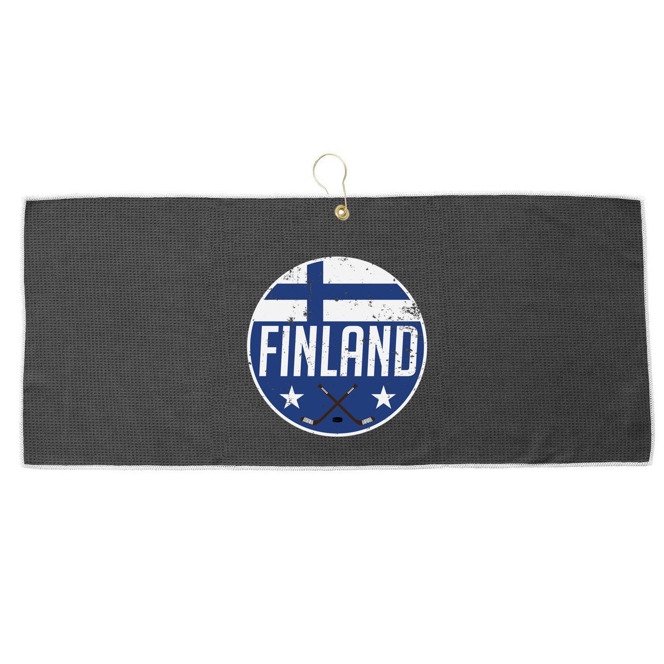 Finland Ice Hockey Flag Jersey Supporter Suomi Fan Gift Meaningful Gift Large Microfiber Waffle Golf Towel