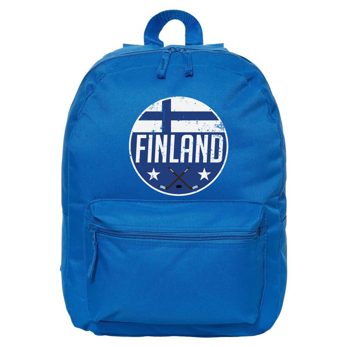 Finland Ice Hockey Flag Jersey Supporter Suomi Fan Gift Meaningful Gift 16 in Basic Backpack