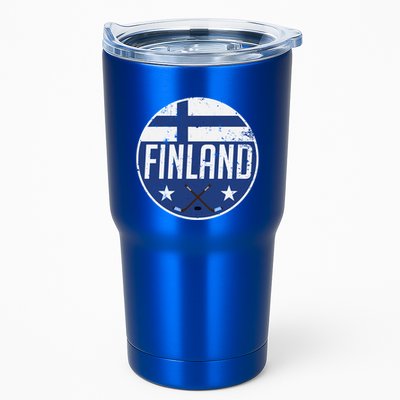 Finland Ice Hockey Flag Jersey Supporter Suomi Fan Gift Meaningful Gift Tumbler
