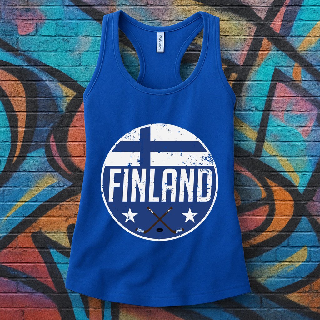 Finland Ice Hockey Flag Jersey Supporter Suomi Fan Gift Meaningful Gift Womens Tank Top