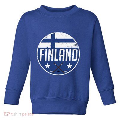 Finland Ice Hockey Flag Jersey Supporter Suomi Fan Gift Meaningful Gift Toddler Sweatshirt