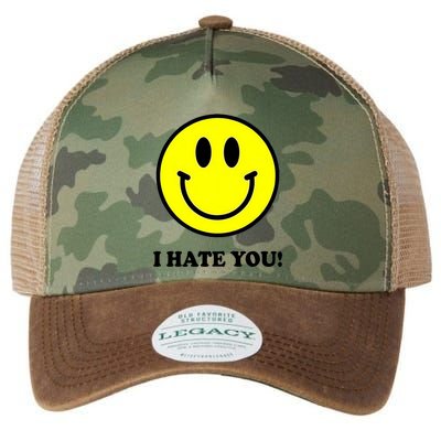 Funny I Hate You Emoji Shirt I Hate U Shirt I Hate U Emoji Legacy Tie Dye Trucker Hat
