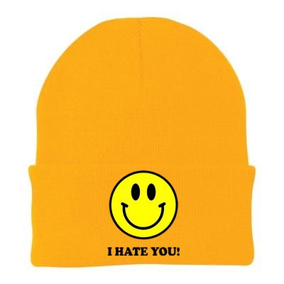 Funny I Hate You Emoji Shirt I Hate U Shirt I Hate U Emoji Knit Cap Winter Beanie