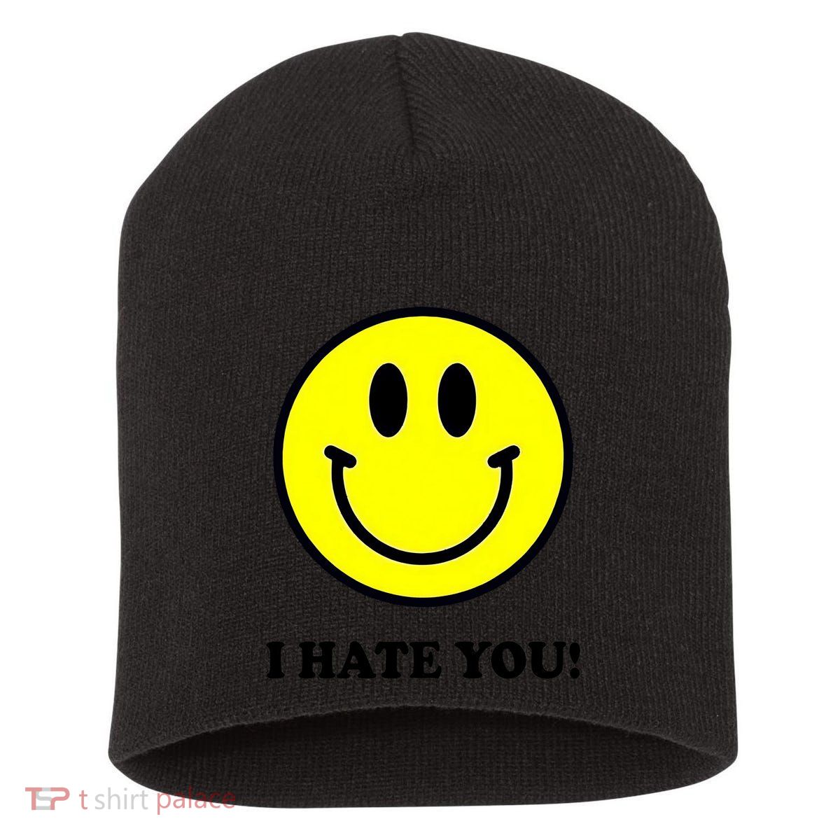 Funny I Hate You Emoji Shirt I Hate U Shirt I Hate U Emoji Short Acrylic Beanie