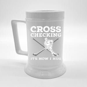 Funny Ice Hockey Art For Ice Hockey Lovers Beer Stein