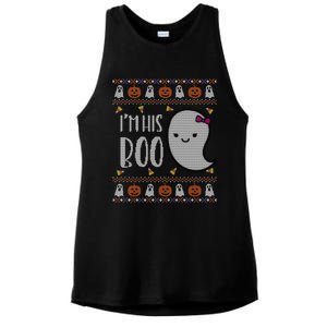 Funny IM His Boo Matching Gift Ugly Halloween Gift Ladies PosiCharge Tri-Blend Wicking Tank