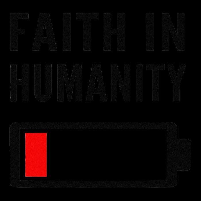 Faith In Humanity Low Battery Pessimistic News Meme Design Visor