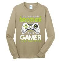 Funny I Have Two Titles Brothers And Gamer Video Game Tall Long Sleeve T-Shirt