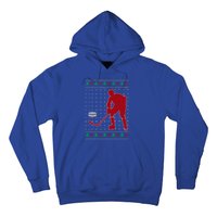 Funny Ice Hockey Christmas Pajama Hockey Player Xmas Holiday Cute Gift Hoodie