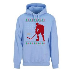 Funny Ice Hockey Christmas Pajama Hockey Player Xmas Holiday Cute Gift Unisex Surf Hoodie