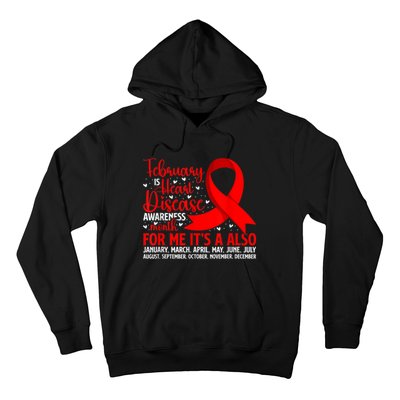 February Is Heart Disease Awareness Month Heart Disease Hoodie