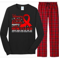 February Is Heart Disease Awareness Month Heart Disease Long Sleeve Pajama Set